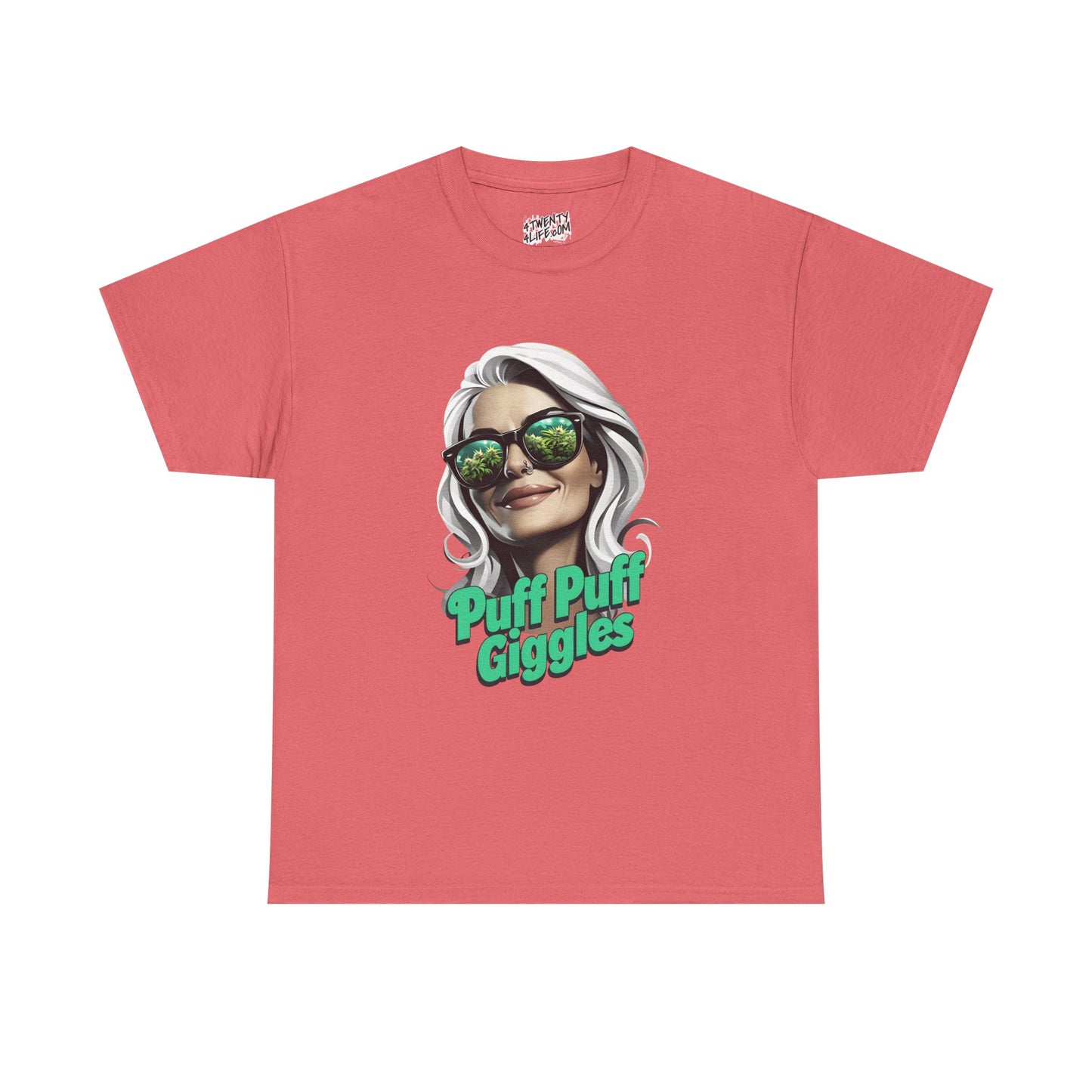 Funny Cannabis Graphic Tee - 'Puff Puff Giggles'