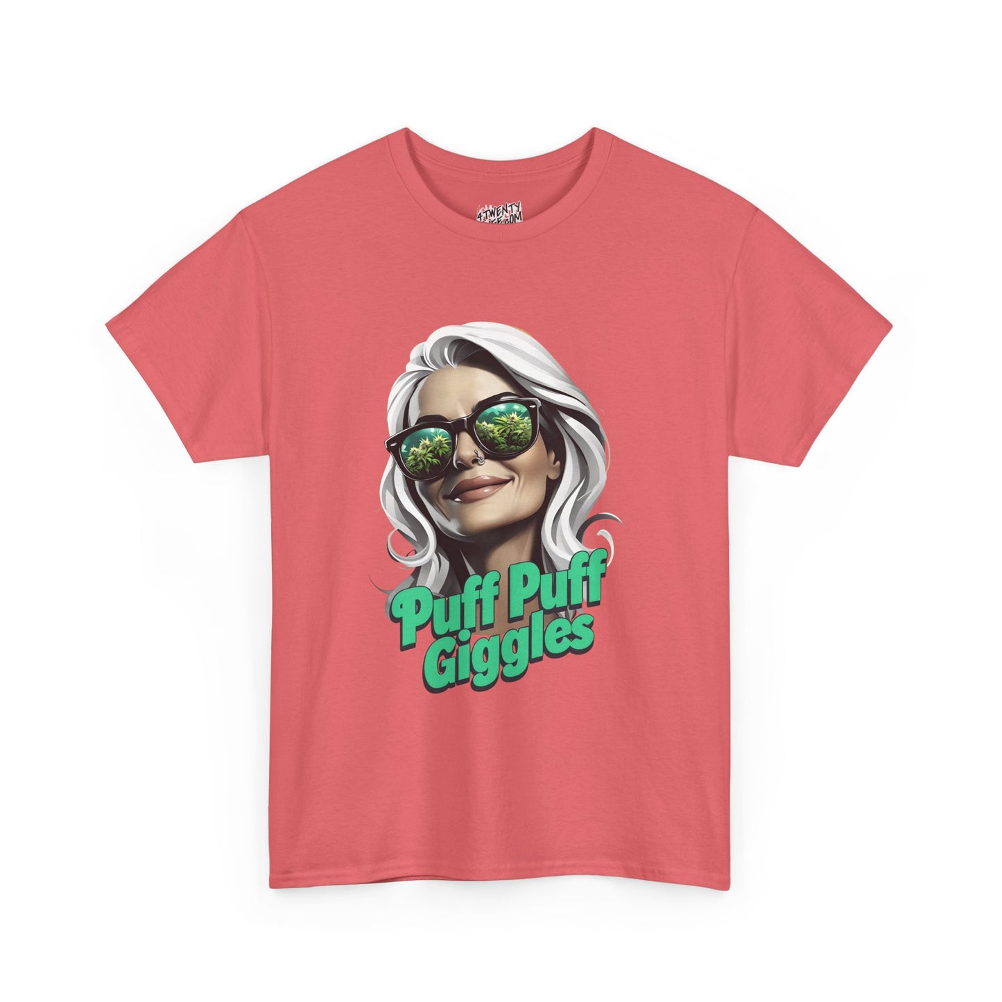 Funny Cannabis Graphic Tee - 'Puff Puff Giggles'