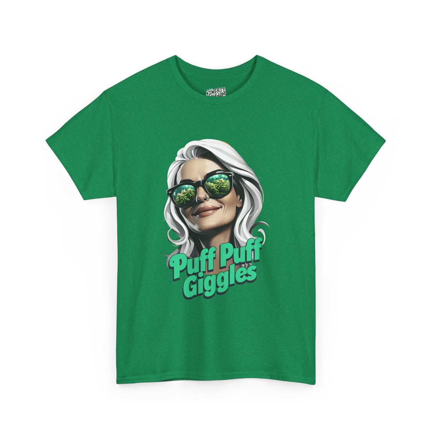 Funny Cannabis Graphic Tee - 'Puff Puff Giggles'