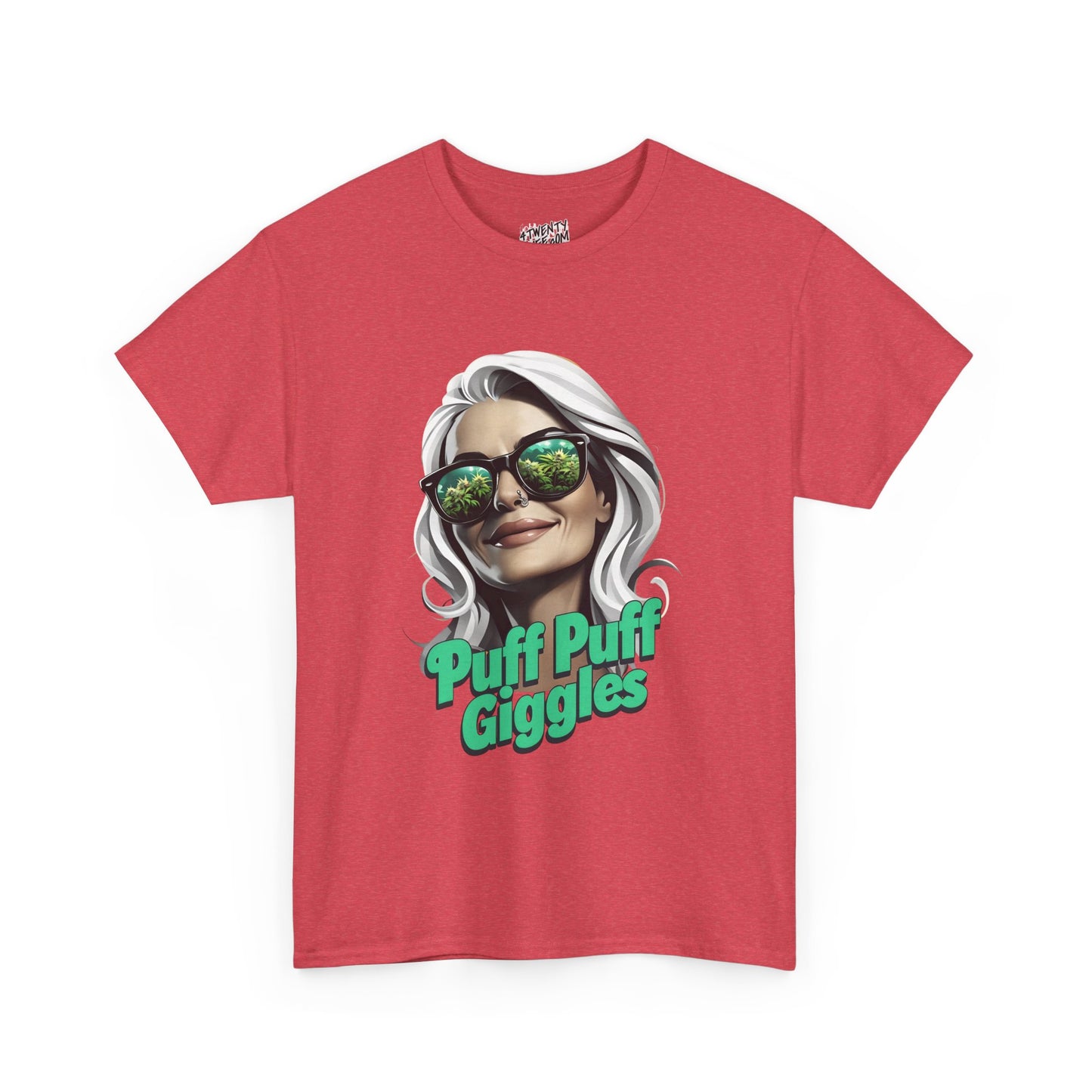 Funny Cannabis Graphic Tee - 'Puff Puff Giggles'
