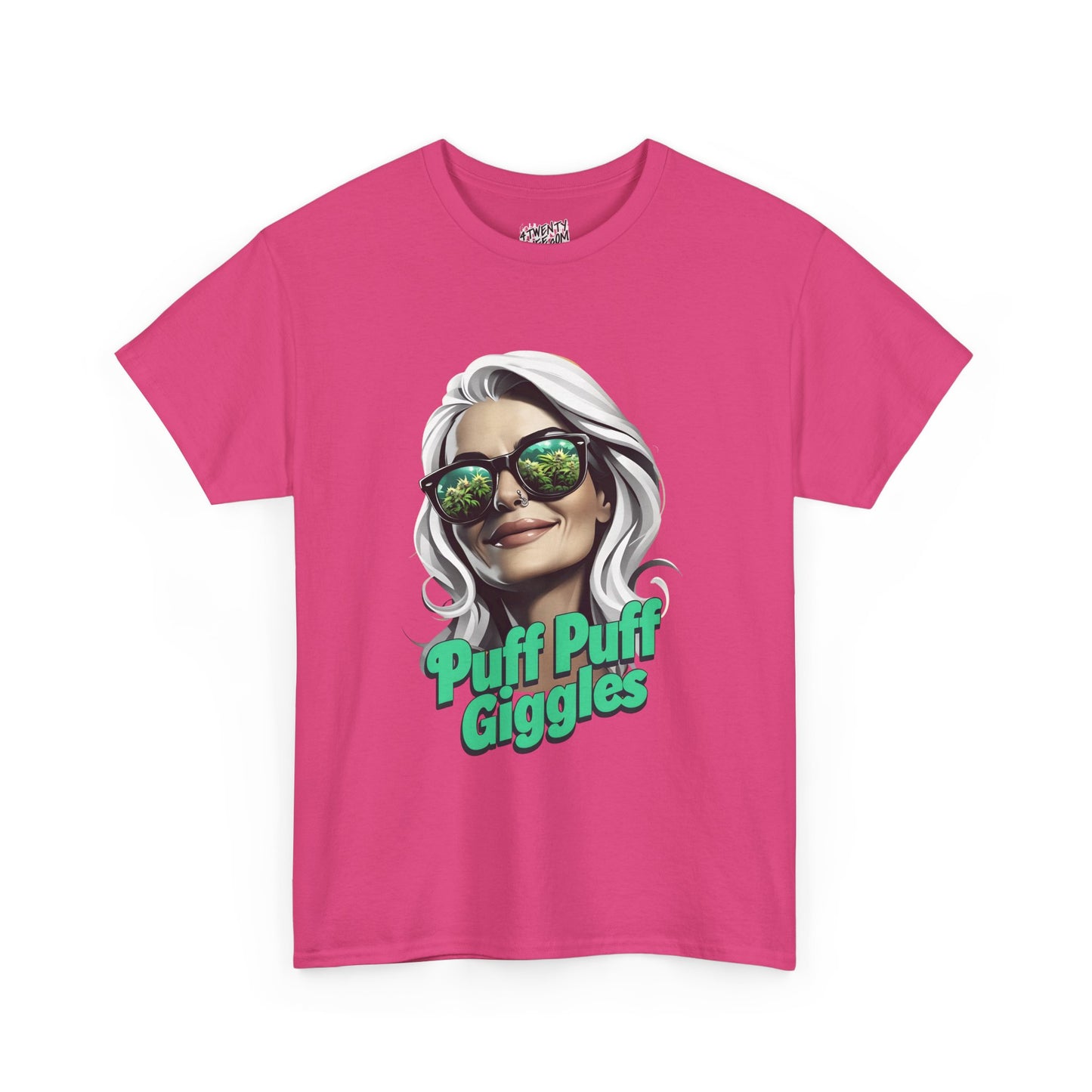 Funny Cannabis Graphic Tee - 'Puff Puff Giggles'