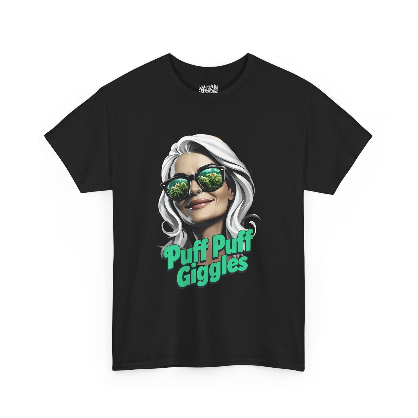 Funny Cannabis Graphic Tee - 'Puff Puff Giggles'