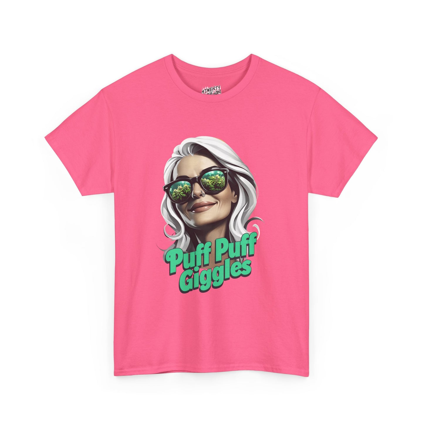 Funny Cannabis Graphic Tee - 'Puff Puff Giggles'