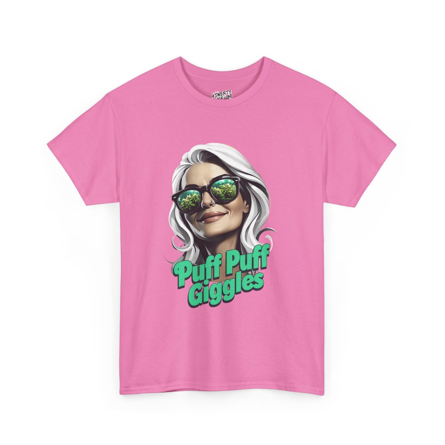 Funny Cannabis Graphic Tee - 'Puff Puff Giggles'