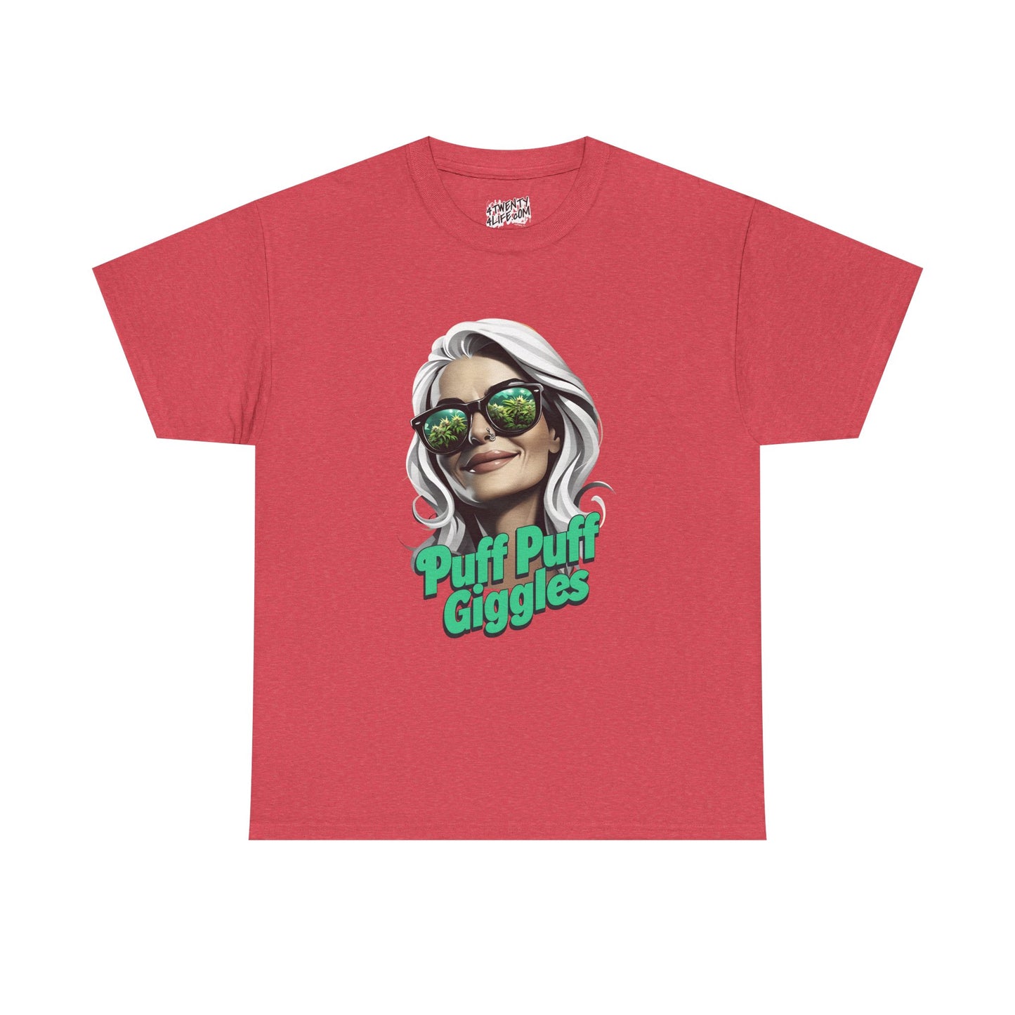 Funny Cannabis Graphic Tee - 'Puff Puff Giggles'