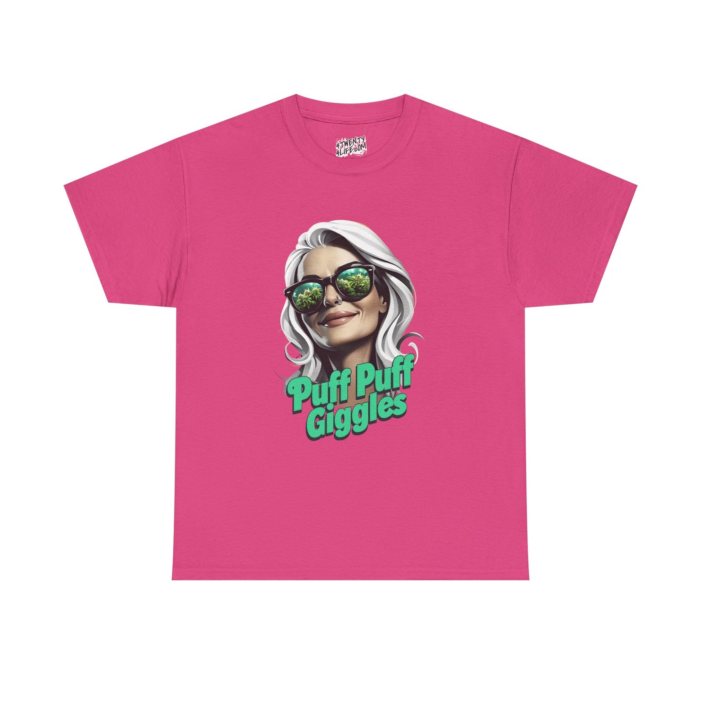 Funny Cannabis Graphic Tee - 'Puff Puff Giggles'